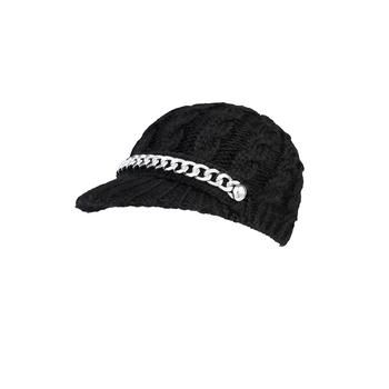 Michael Kors | Women's Button Chain Moving Cables Peak Hat商品图片,额外7折, 额外七折