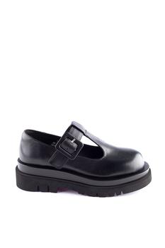 Jeffrey Campbell | Jeffrey Campbell Womens Black Leather Sneakers商品图片,