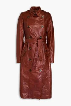 Muubaa | Belted leather trench coat,商家THE OUTNET US,价格¥3825