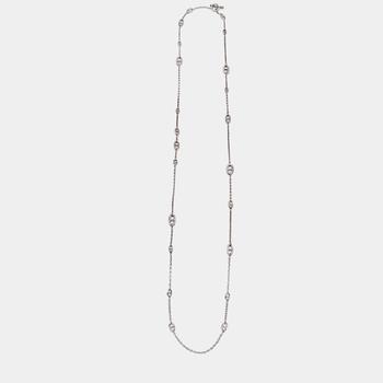 [二手商品] Hermes | Hermès Sterling Silver Farandole Long Toggle Necklace商品图片,6.9折