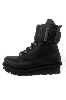 PATRIZIA BONFANTI, PATRIZIA BONFANTI | Women's Patrizia Bonfanti Kara Borchie Lace Up Biker Boot in Black商品图片 