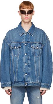 商品Acne Studios | Blue Oversized Denim Jacket,商家SSENSE,价格¥2339图片