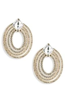 Nordstrom | Crystal Pavé Front Drop Earrings,商家Nordstrom Rack,价格¥84