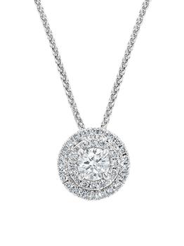 商品​18K White Gold & 0.25 TCW Diamond Pendant Necklace,商家Saks OFF 5TH,价格¥7895图片