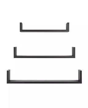 Danya B | Aalto U-Shaped Floating Wall Shelves, Set of 3,商家Macy's,价格¥359