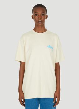 STUSSY | Logo Print T-Shirt in Beige商品图片,