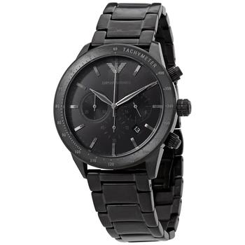 推荐Emporio Armani Mario Chronograph Quartz Black Dial Mens Watch AR11242商品