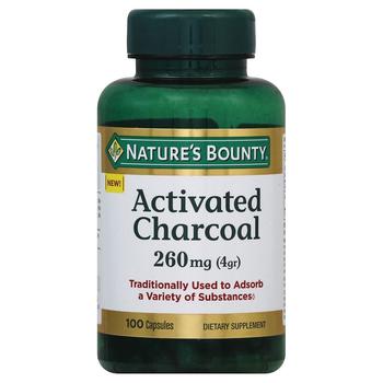 Nature's Bounty | Activated Charcoal 260 mg Capsules商品图片,满$80享8折, 满$40享8.5折, 满折