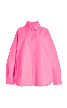 推荐The Frankie Shop - Women's Perla Oversized Shirt Jacket - Pink - Moda Operandi商品