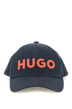 推荐Hugo baseball cap with logo print商品