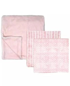 Amor Bebe | Baby Girls Luxury Plush Baby Blankets, 3 Piece Gift Set,商家Macy's,价格¥294