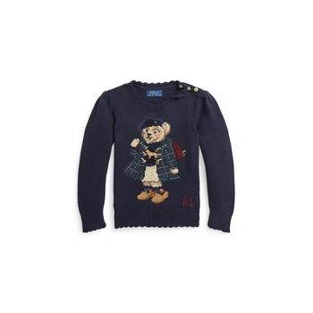Ralph Lauren | Toddler and Little Girls Polo Bear Cotton Sweater,商家Macy's,价格¥642