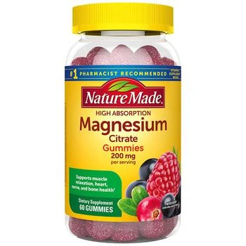 Nature Made | High Absorption Magnesium Citrate 200 mg Gummies Mixed Berry,商家Walgreens,价格¥191