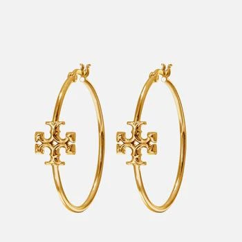 推荐Tory Burch Eleanor Gold-Plated Hoop Earrings商品