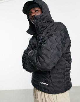 推荐Berghaus Jesmond Premium insulated hooded smock jacket in black商品