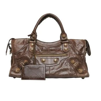 Balenciaga | Brown Leather GH City Bag 6.8折, 独家减免邮费