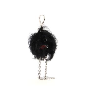 [二手商品] Prada | Prada Fur Face Bag Charm Fur Black商品图片,