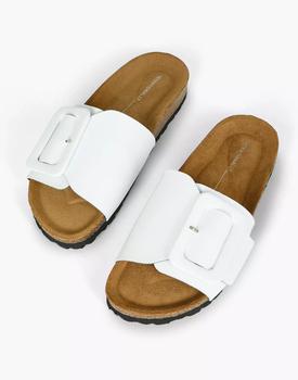 Madewell | Intentionally Blank Leather Clarice Slide Sandals商品图片,