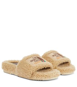 Gucci | x The North Face shearling slides商品图片,