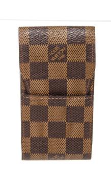 lv女包, [二手商品] Louis Vuitton | Louis Vuitton Brown Damier Canvas Cigarette Case Wallet商品图片 5折