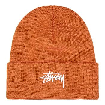 stussy帽子, STUSSY | Stussy Stock Cuff Beanie - Rust商品图片 