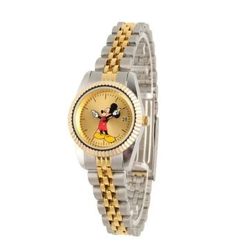 ewatchfactory Disney Mickey Mouse Men's Two Tone Silver and Gold Alloy Watch