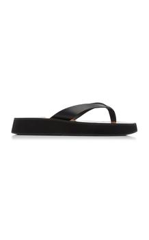 sandals, Flattered | Flattered - Women's Brooke Leather Sandals - Black - Moda Operandi商品图片 3折
