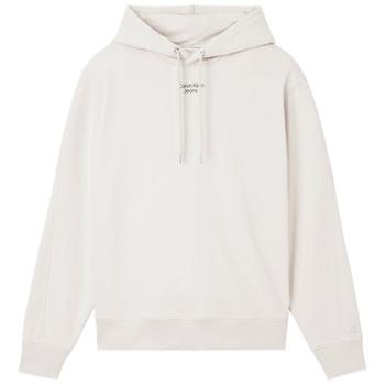 ck卫衣多少钱, Calvin Klein | Calvin Klein Stacked Logo Hood - Eggshell商品图片 