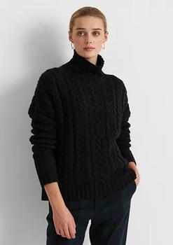 Cable Knit Turtleneck Sweater product img