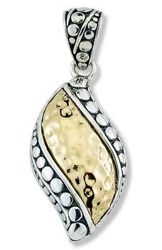 SAMUEL B. | 18K Yellow Gold & Sterling Silver Marquise Pendant,商家Nordstrom Rack,价格¥1118