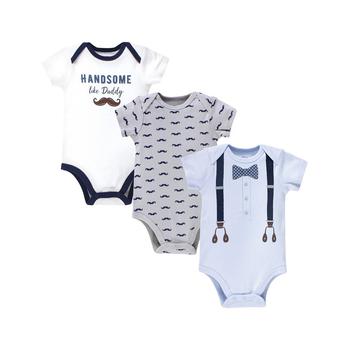 更多巴黎世家老爹鞋, Little Treasure | Baby Boys Handsome Like Daddy Bodysuits, Pack of 3商品图片 