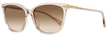 Rag & Bone | Rag & Bone Women's Rectangular Sunglasses RNB1035S 35JM2 Pink/Gold 55mm 2.3折