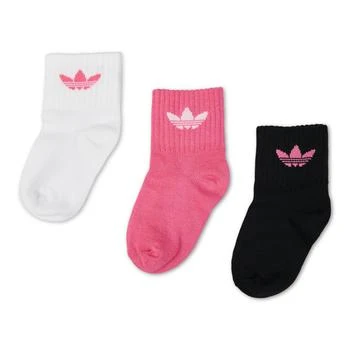 Adidas | adidas Kids Mid Ankle 3 Pack - Unisex Socks,商家Foot Locker UK,价格¥64