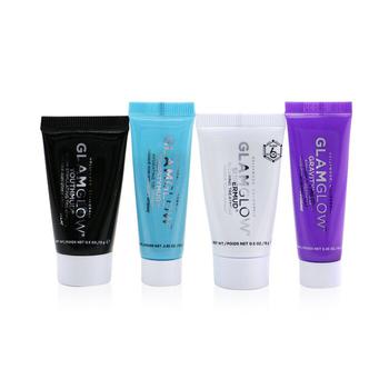 明星巴伯尔, Glamglow | Glamglow 发光面膜明星套装：净肤多效泥面膜 + 火山岩泥面膜 + 蜜椰水漾泥面膜 + 立体紧致泥面膜 4pcs商品图片 