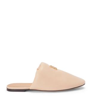 罗意威鞋推荐, Loewe | Leather Padded Anagram Mules商品图片 