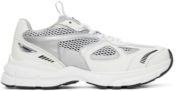 推荐White & Silver Marathon Runner Sneakers商品