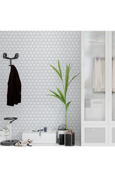 久光贴, WALPLUS | Classic Hexa Premium White Glossy 3D Sticker Tile 28 x 20cm (11 x 8 in) - Pack of 8商品图片 6.5折