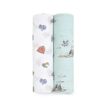 aden + anais | Baby Boys Printed Harry Potter Swaddle Blankets, Pack of 2 