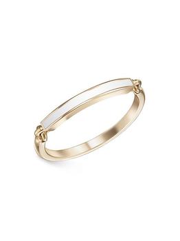 商品Melissa Kaye | Lenox 18K Yellow Gold & Enamel Ring,商家Saks Fifth Avenue,价格¥8491图片