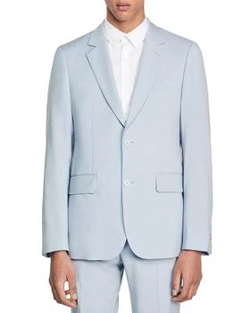 推荐Solid Classic Fit Suit Jacket商品