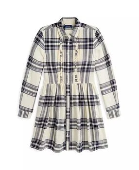 Ralph Lauren | Big Girls Plaid Cotton Twill Shirtdress,商家Macy's,价格¥386