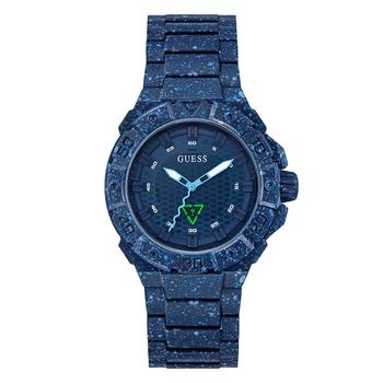 GUESS | Men's Tide Ocean Navy Plastic Strap Watch 42mm商品图片,