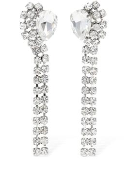 商品Alessandra Rich | Crystal Earrings W/ Fringes,商家LUISAVIAROMA,价格¥2530图片