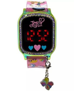 Accutime | Kid's Jojo Siwa Pink Silicone Strap Touchscreen Watch 36x33mm,商家Macy's,价格¥127