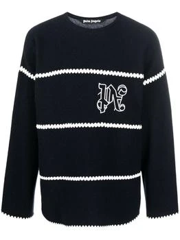 推荐PALM ANGELS - Monogram Wool Sweater商品