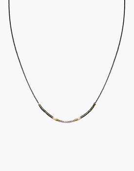 Madewell | Cast of Stones Beaded Intention Necklace in Patina and Pink商品图片,
