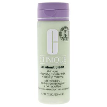 Clinique | All About Clean All-In-One Cleansing Micellar Milk and Makeup Remover - Dry Skin by Clinique for Women - 6.7 oz Cleanser商品图片,满$275减$25, 满减