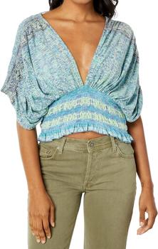 Free People | Next Vacation Top in Aqua商品图片,6折