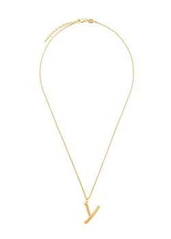 推荐Y initial 18kt gold-plated necklace商品