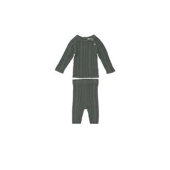 商品Maniere | Baby Girls Noovel Knit Top and Footed Pants, 2 Piece Set,商家Macy's,价格¥346图片